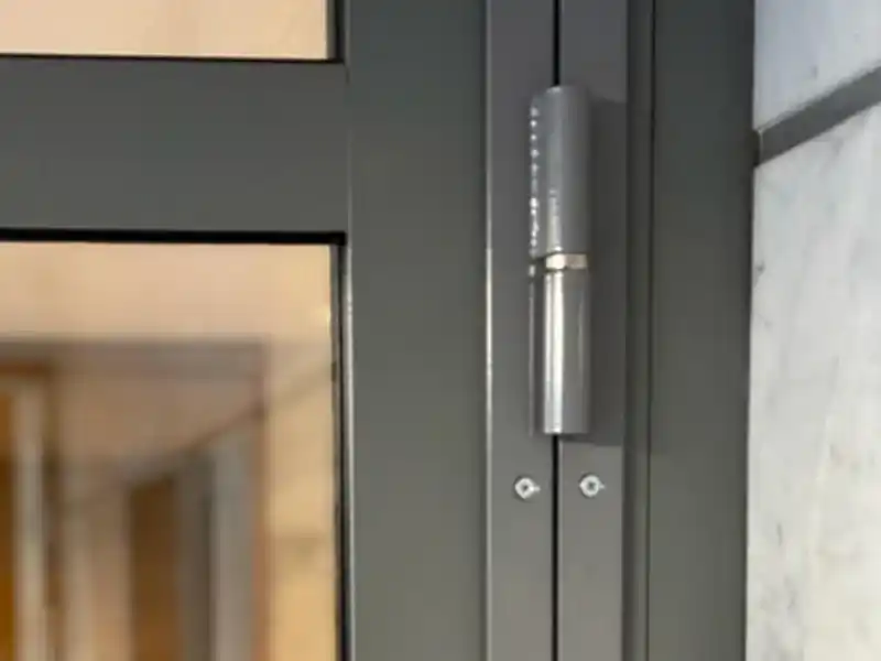 Barre de pivotement installée pour renfort d'axe de porte