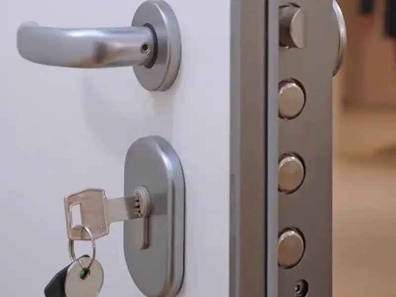 Porte blindée bloquée